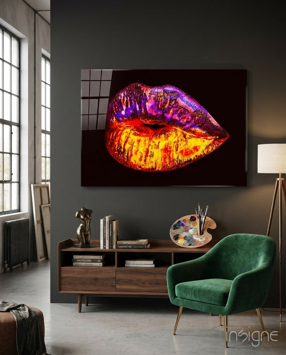 Lip Glass Wall Art