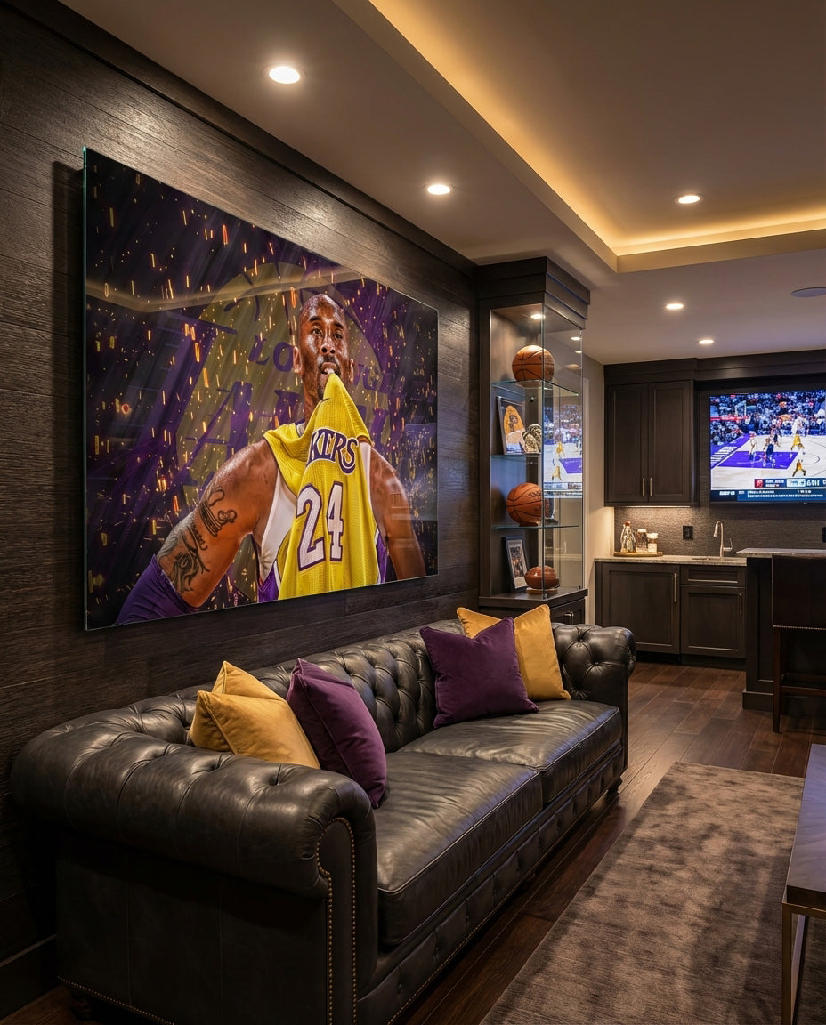 Kobe Bryant Glass Art