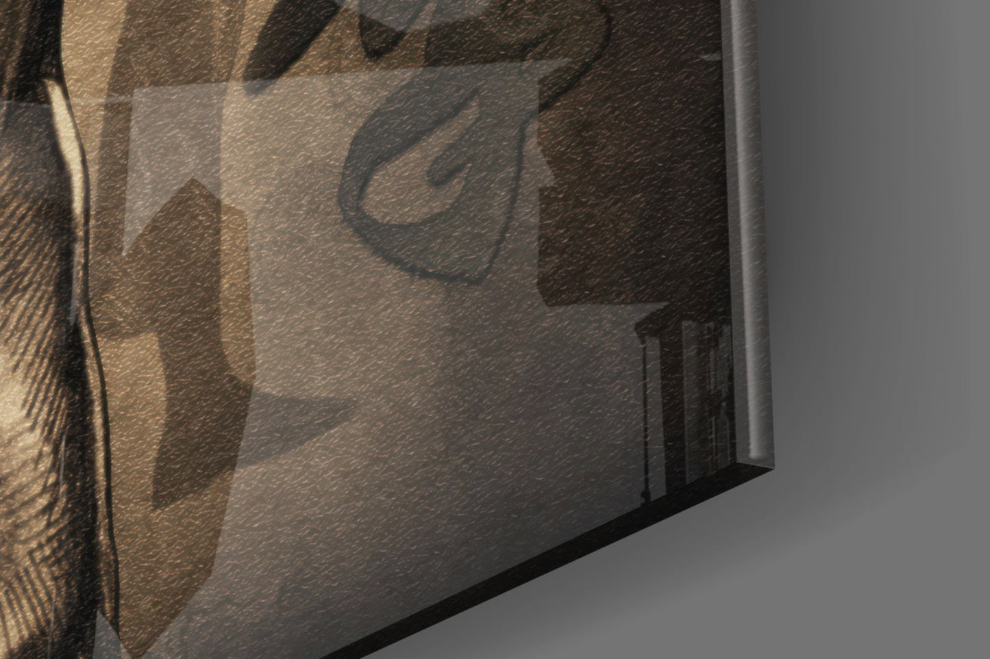 Bruce Lee Glass Wall Art