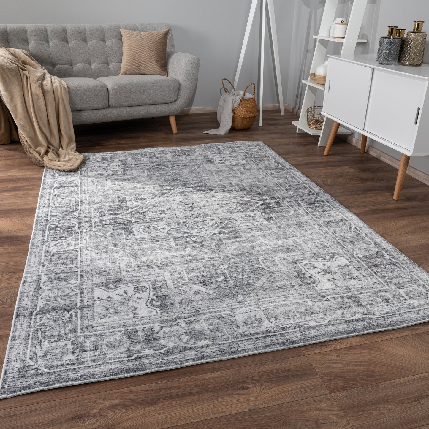 Area Rug Cambridge Vintage Design with Oriental Pattern-4