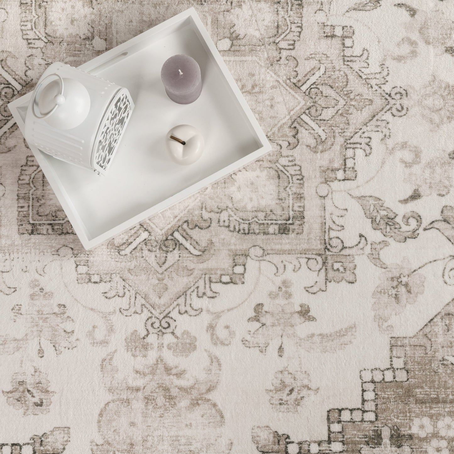 Area Rug Cambridge Faded Look with Oriental pattern-2