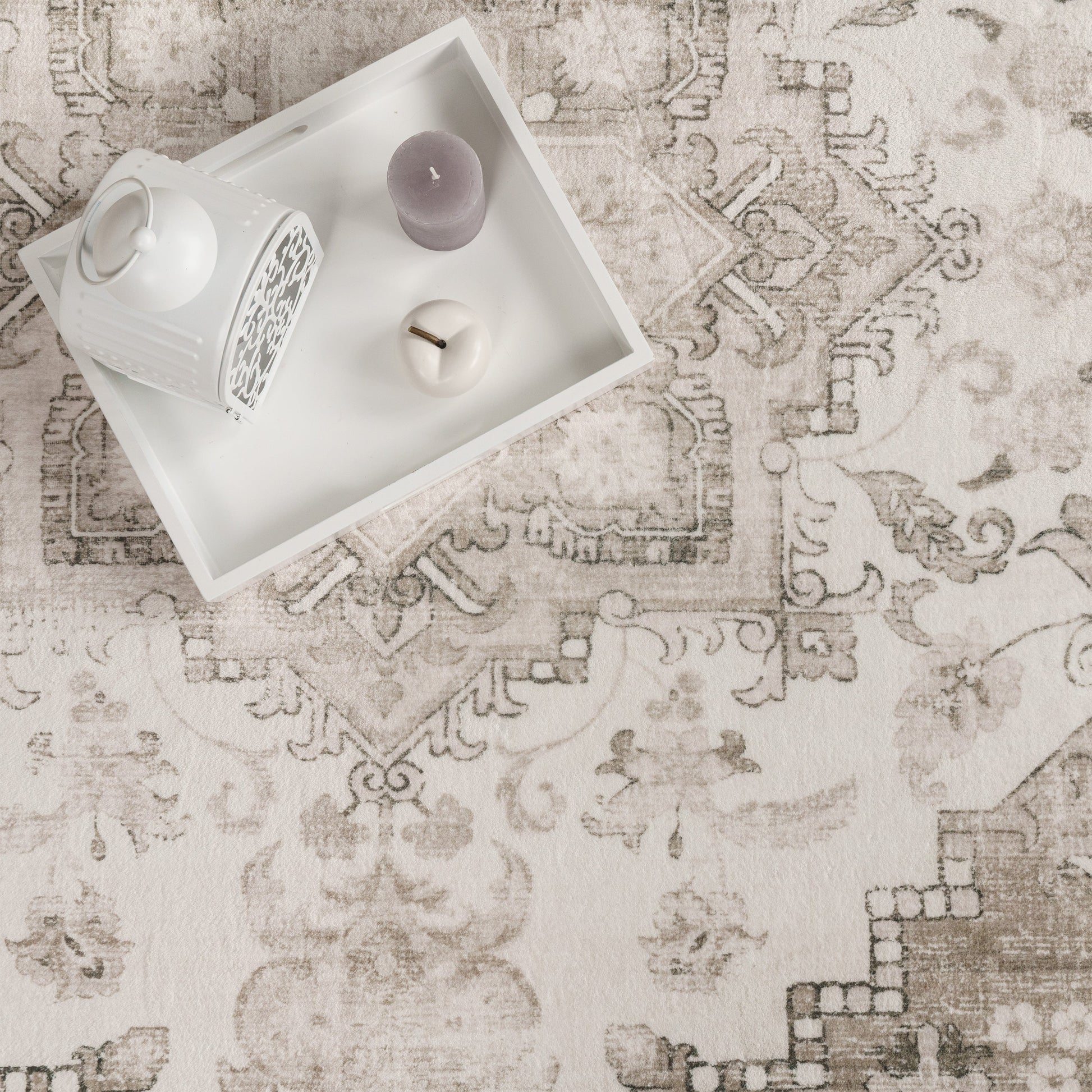 Area Rug Cambridge Faded Look with Oriental pattern-2