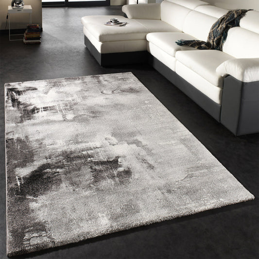 Modern Area Rug Canvas Artful Design in Grey-0