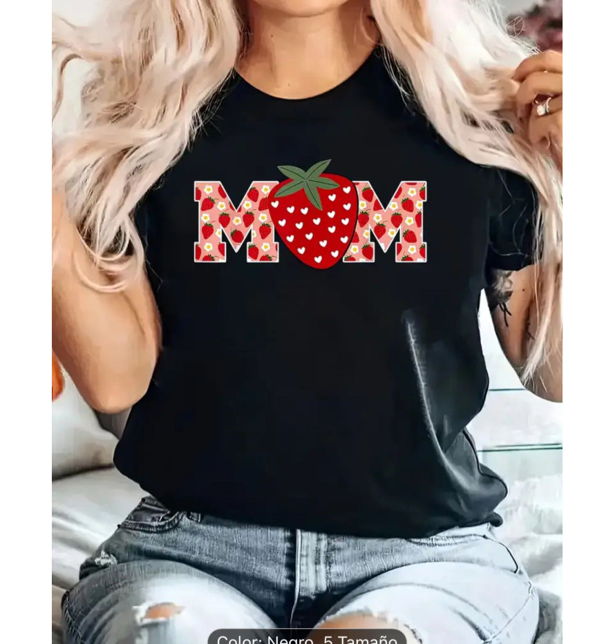 Women's Short Sleeve Round Neck T-Shirt Women's Clothing Gift