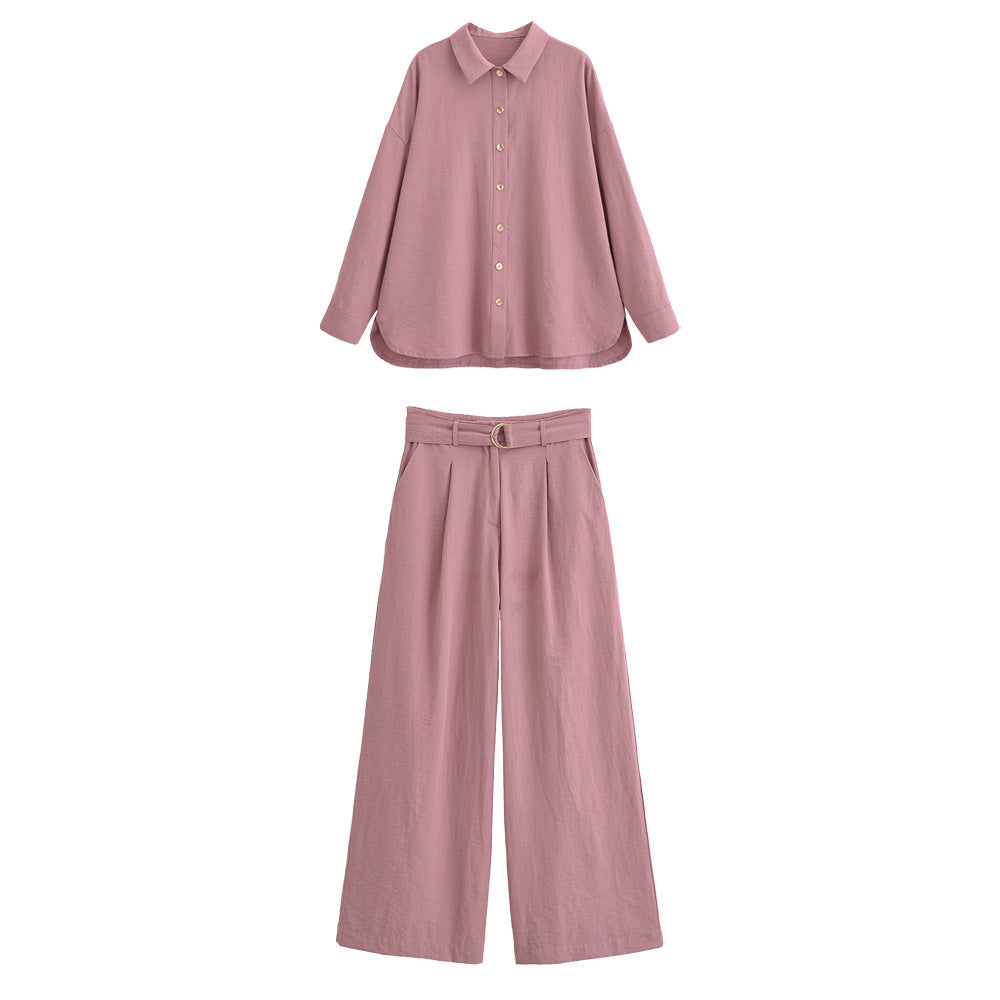 Vertical shirt+pants set