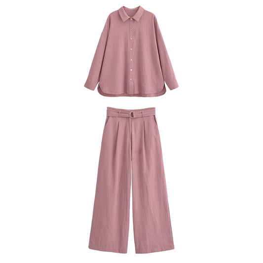Vertical shirt+pants set