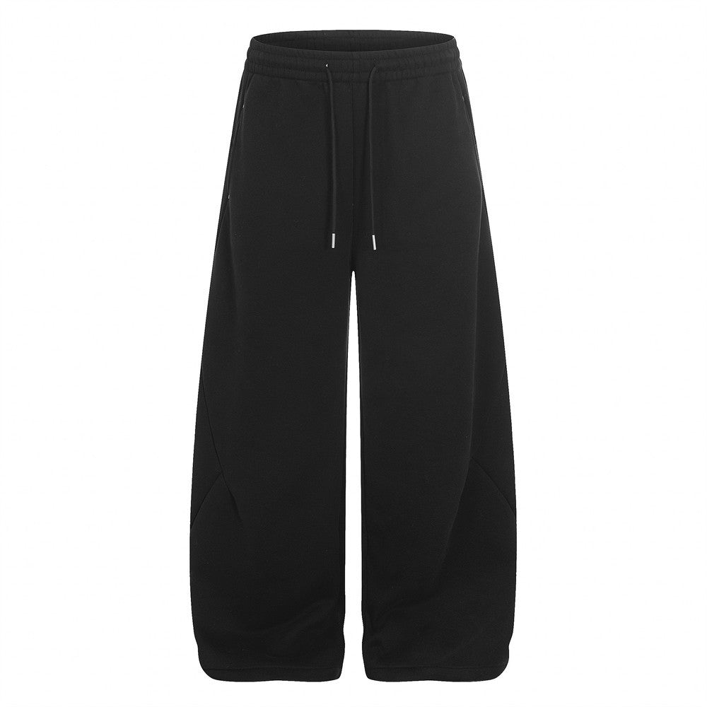Solid color loose fit sweatpants