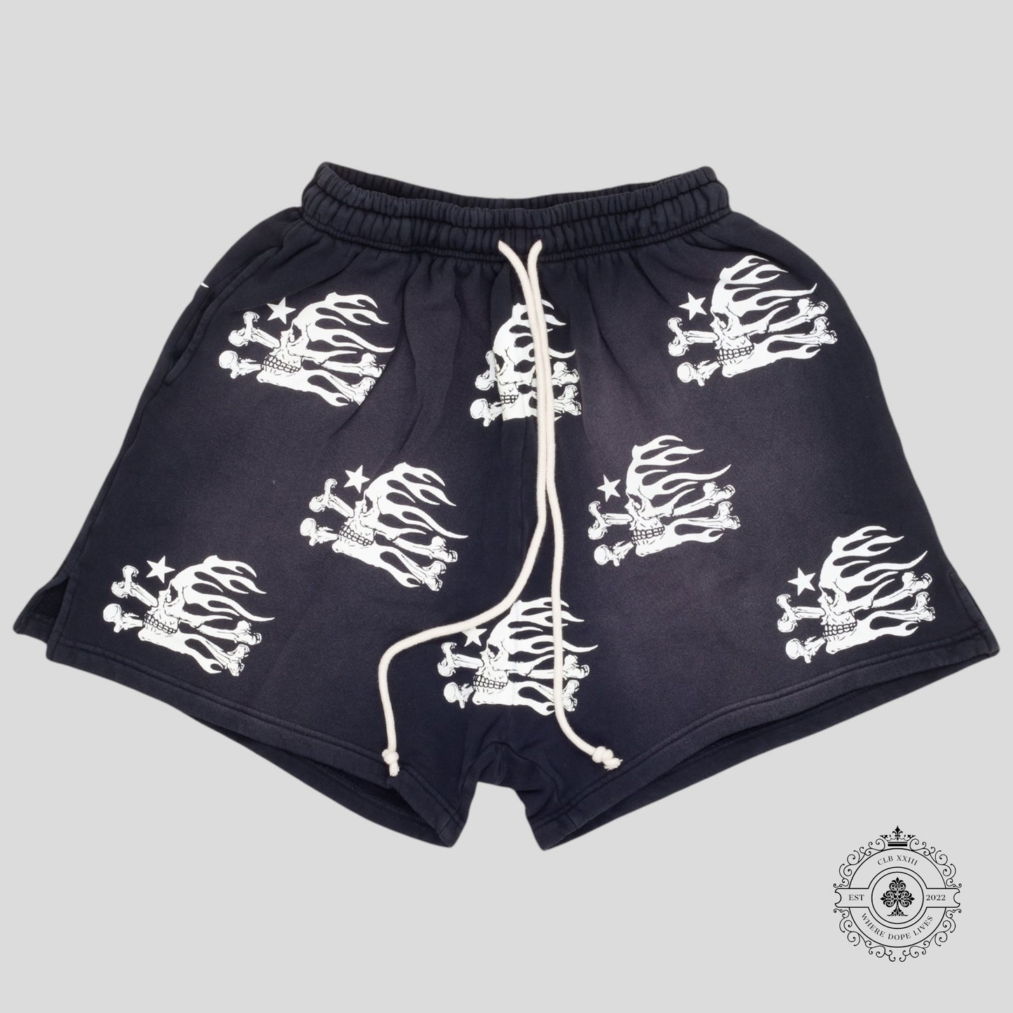 Hellstar Skull Shorts in Black