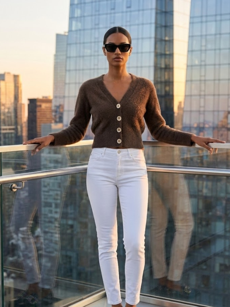 CENTRAL PARK Women's Knit Cardigan Prêt-à-Porter BYMANYC ® New York-0