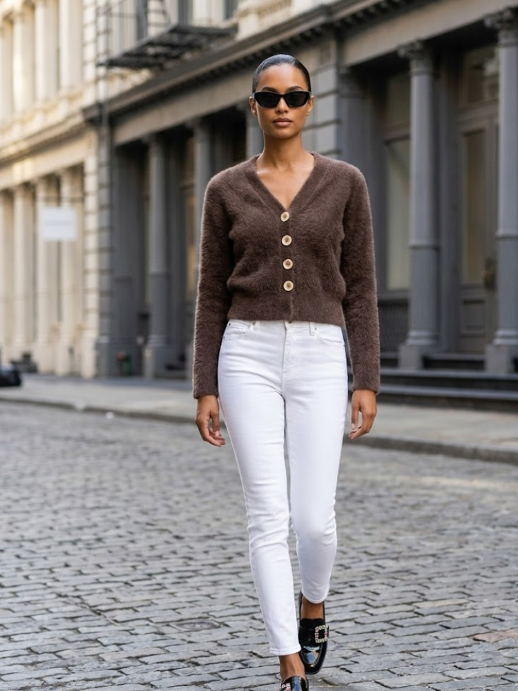 CENTRAL PARK Women's Knit Cardigan Prêt-à-Porter BYMANYC ® New York-1