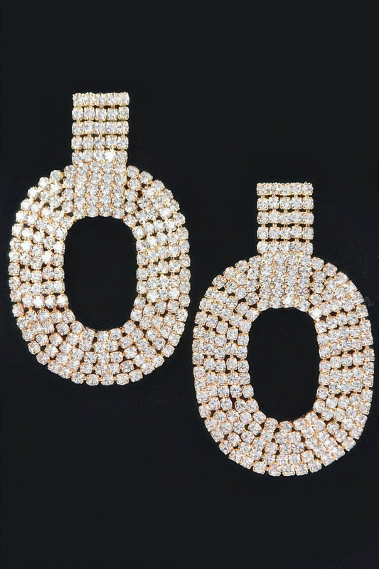CHELSEA Elegant Rhinestone Drop Earrings: NYFW BYMANYC ® New York-0