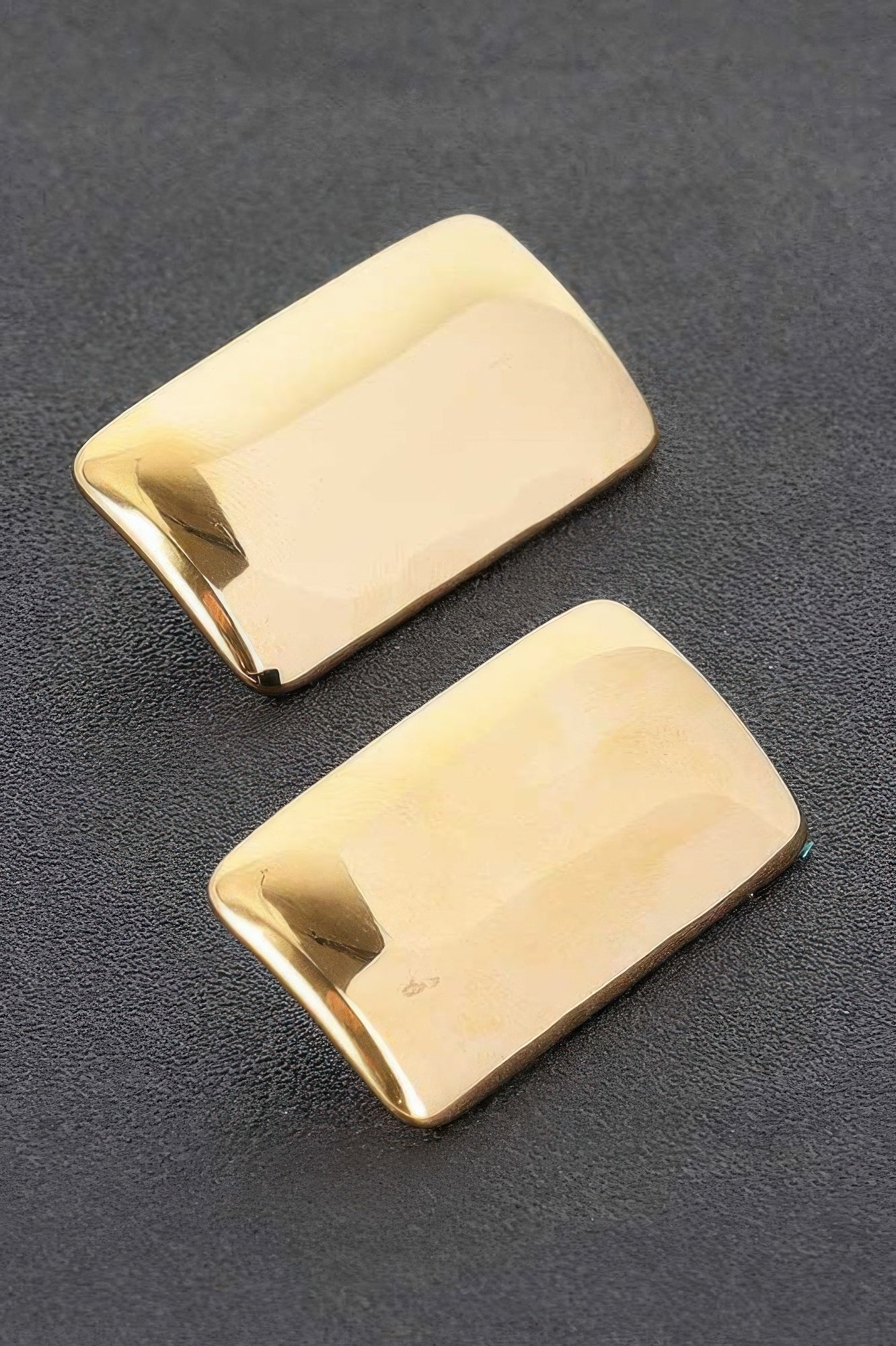 CHELSEA Gold Plated Rectangular Earrings: BYMANYC ® New York-0