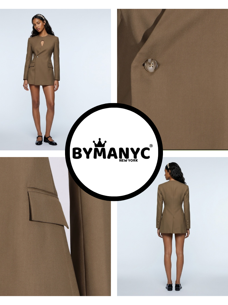 CHELSEA Keyhole Tailored Blazer | BYMANYC ® New York Elegance-2