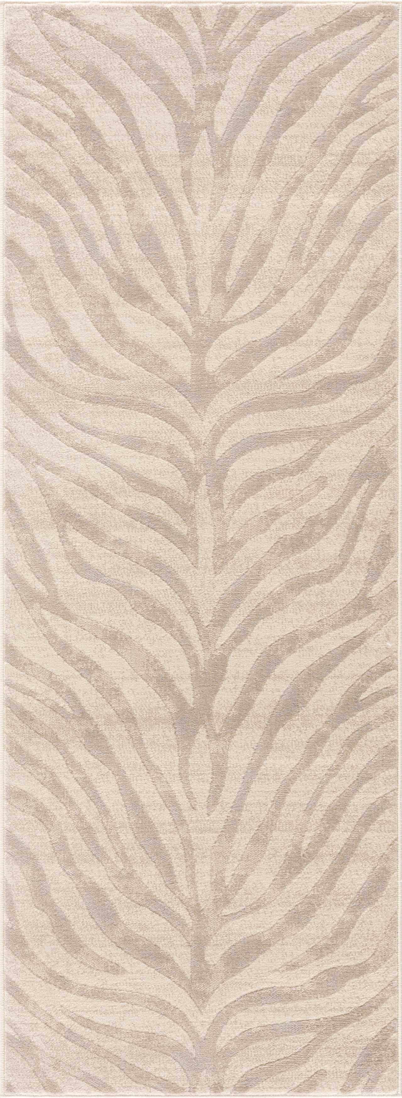 Beige Manteca Zebra Print Area Rug-7
