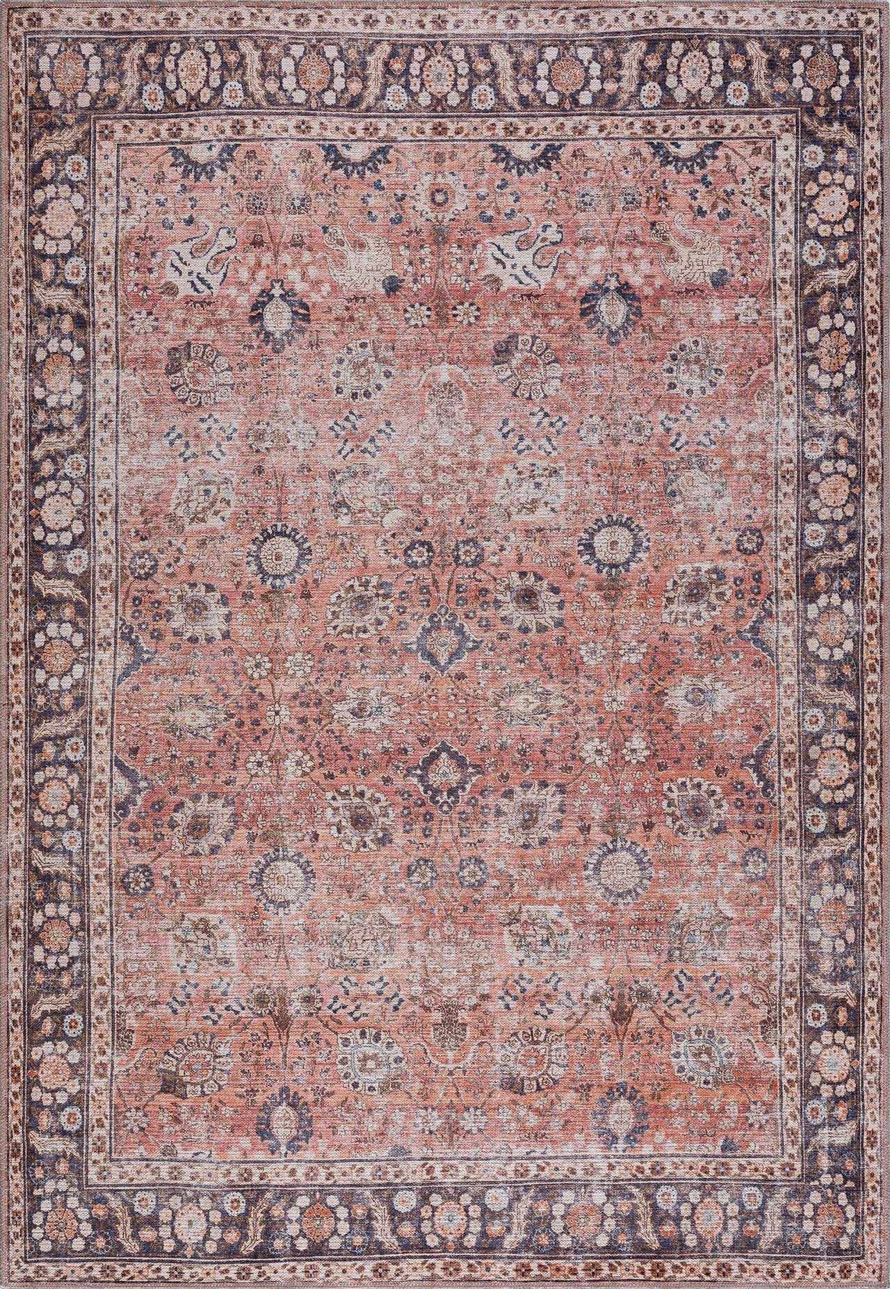 Ganyangan Red Washable Rug-0