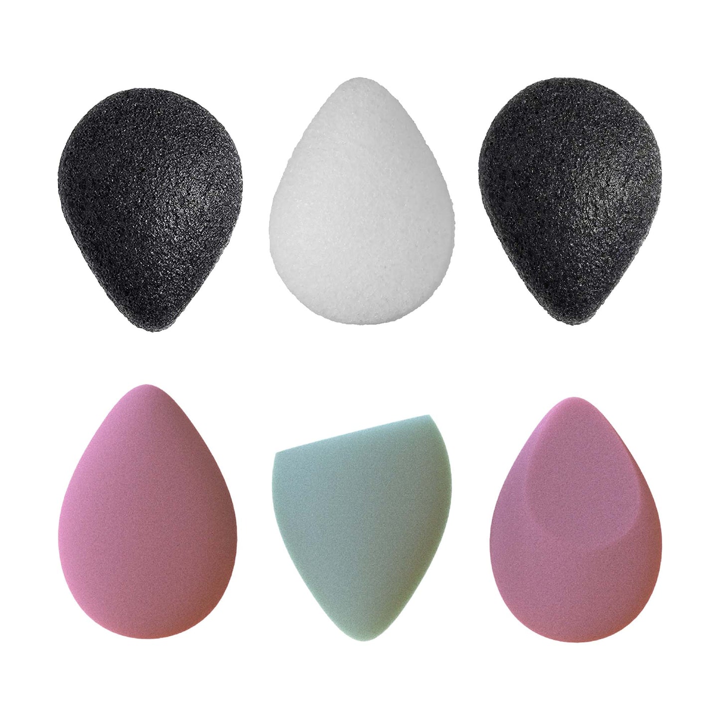 Pursonic Skin & Beauty Essentials Bundle – Konjac Sponge Duo, Bamboo Charcoal Konjac Sponge & 3-Pack Makeup Sponge Set-3