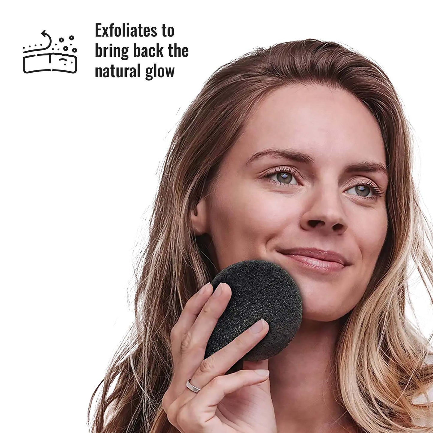 Pursonic Skin & Beauty Essentials Bundle – Konjac Sponge Duo, Bamboo Charcoal Konjac Sponge & 3-Pack Makeup Sponge Set-2