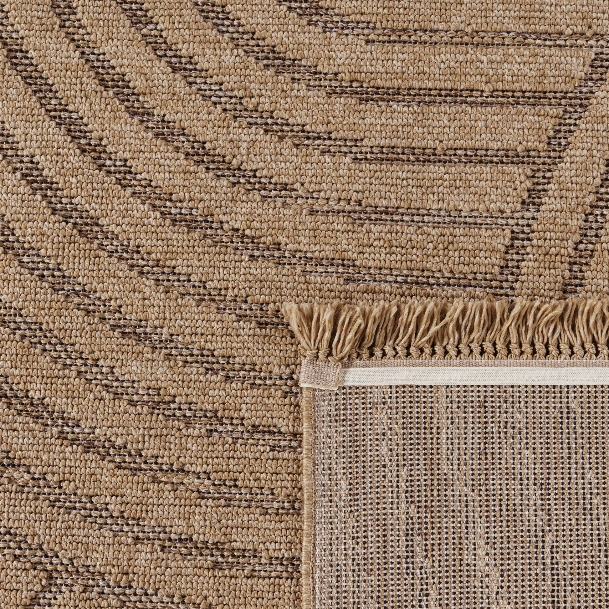 In- & Outdoor Rug Cologne with Modern Lines & Circles in Beige-3