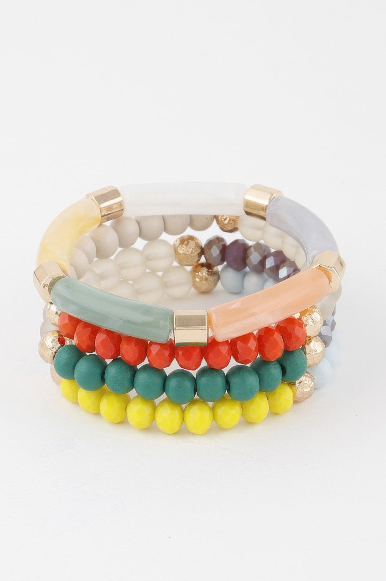 CONEY Multi Beaded Tube Bracelet - New Collection Los Angeles - BYMANYC ® New York-2