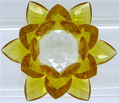 Crystal Lotus Flower - 30 mm - Light Colors