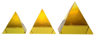 Crystal Pyramid 50mm (Glass) - Select Color