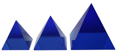 Crystal Pyramid 50mm (Glass) - Select Color