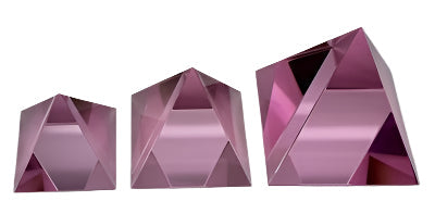 Crystal Pyramid 50mm (Glass) - Select Color