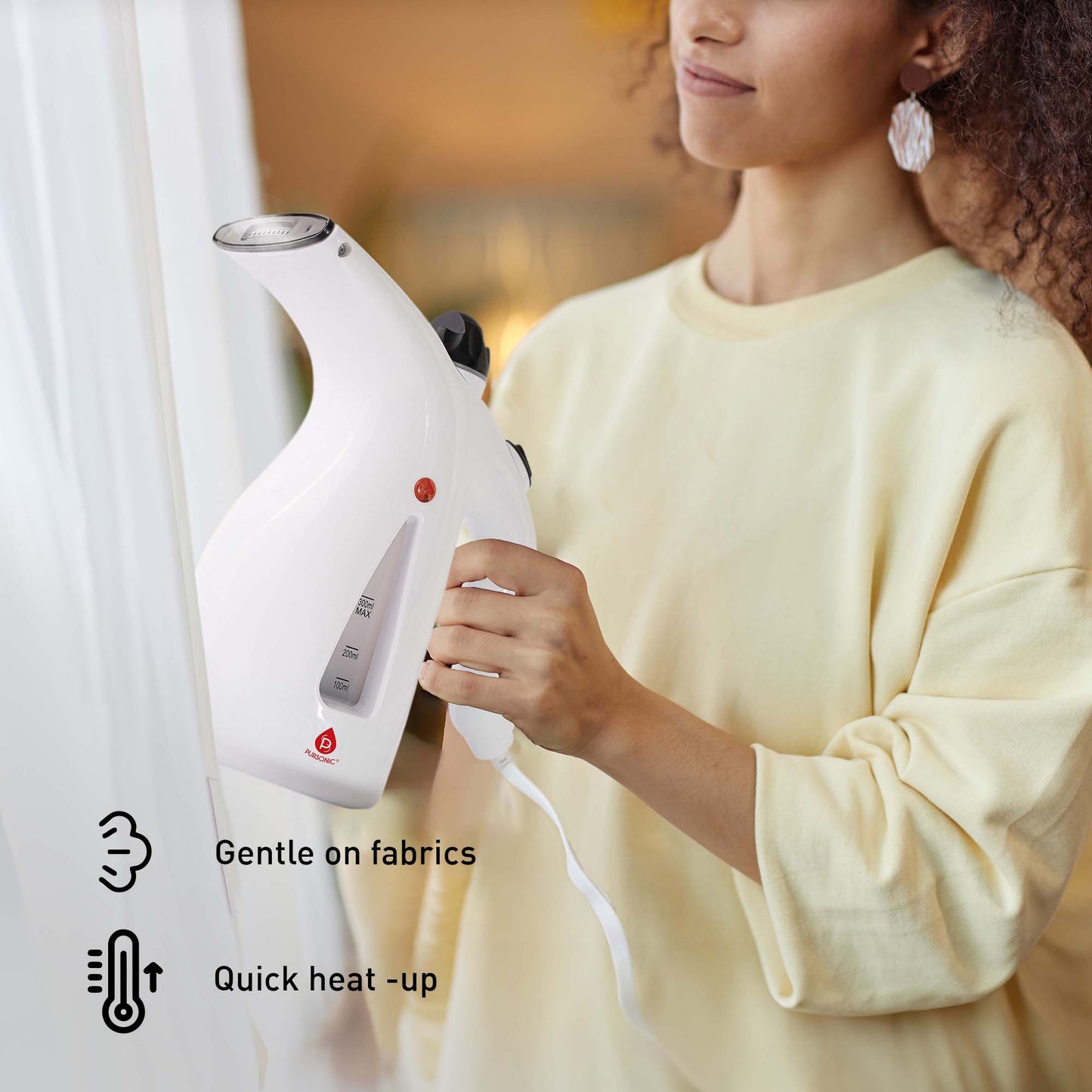 🧺 Pursonic Ultimate Laundry Care Bundle – Travel Steamer, Mini Iron, Fabric Shaver & More!-1