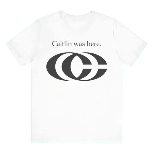 "Caitlin Was Here" T-Shirt - Caitlin Clark Fan Apparel, Western Style Meme Tee, Trendy Streetwear Gift