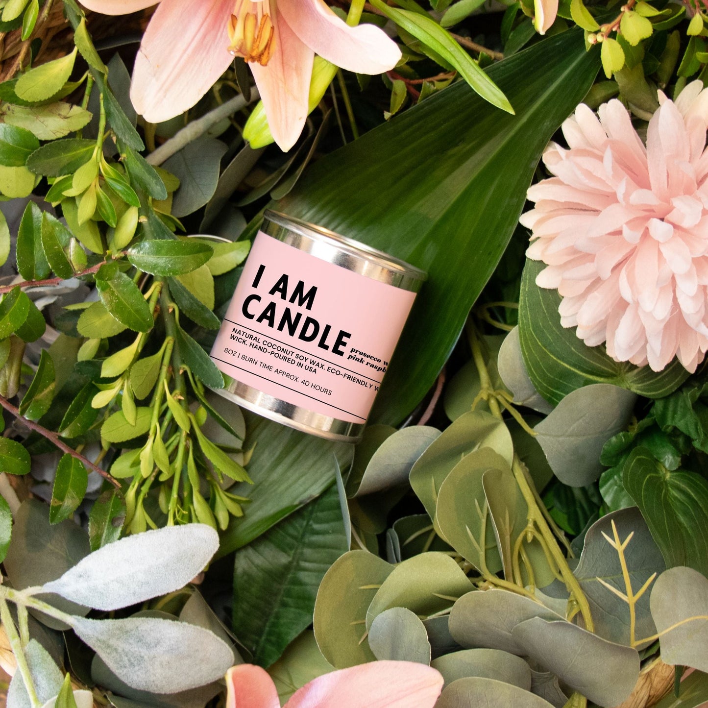 I Am Candle - Pink Raspberry-2