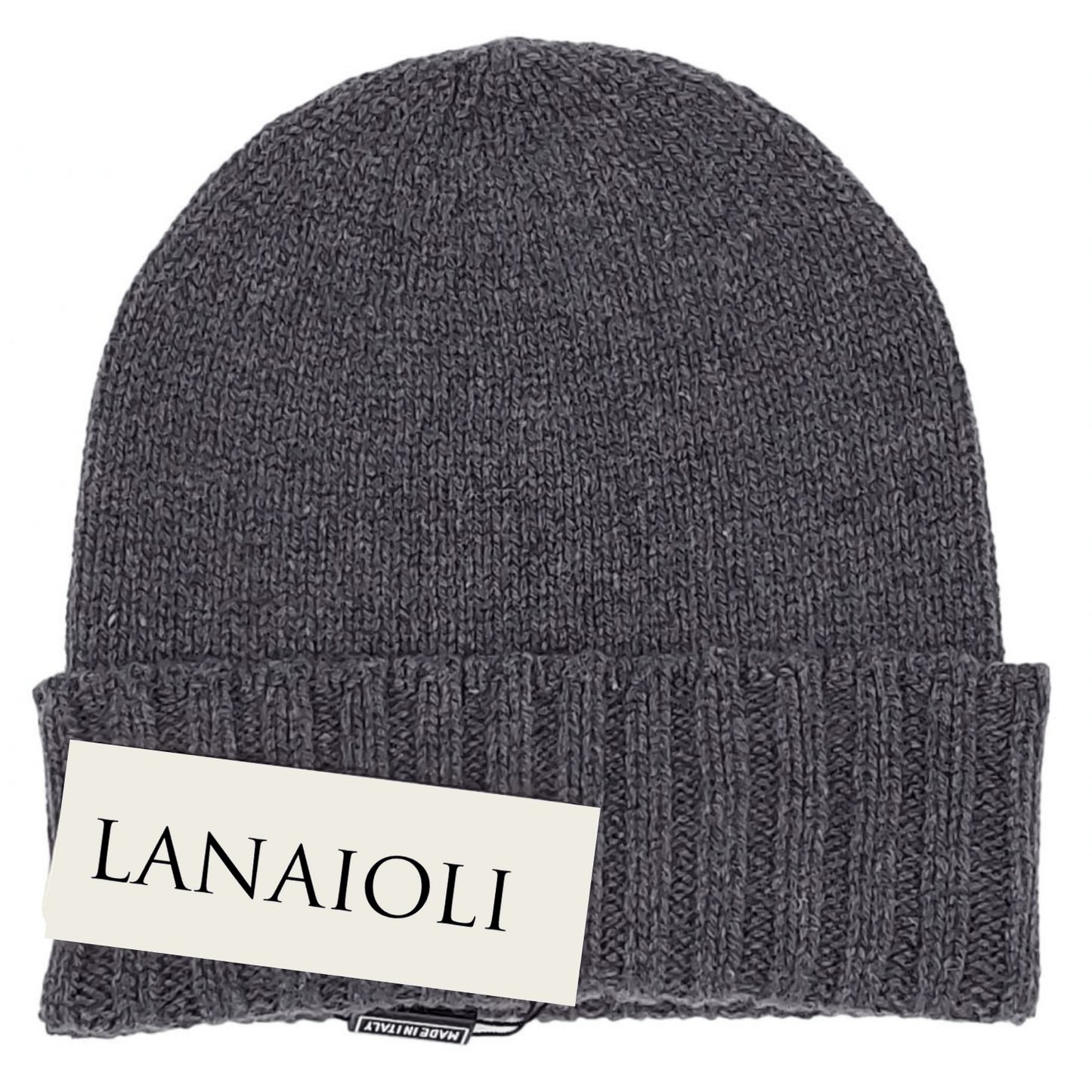 Cappello Uomo Bordo a Coste Cashmere Rigenerato
