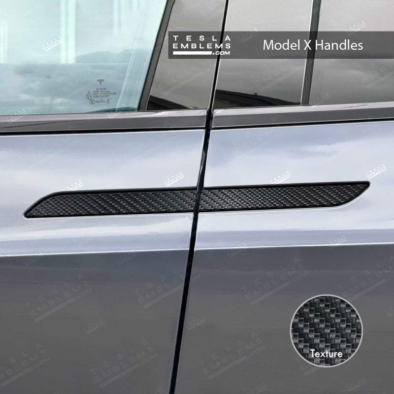 3M Carbon Fiber Tesla Door Handle Decals (4pcs)