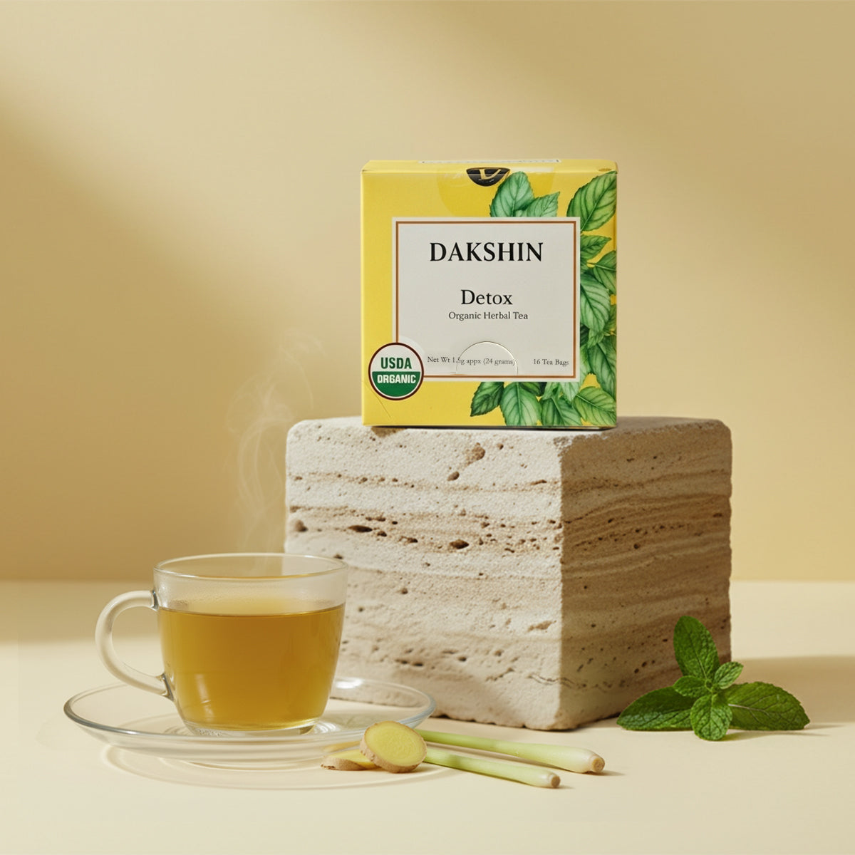 Organic Detox Herbal Tea - Cleanse & Renew by Dakshin-0