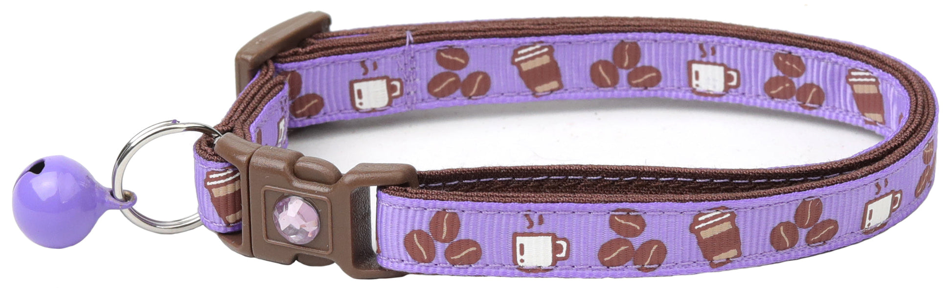 Coffee Beans Breakaway Cat Collar-14