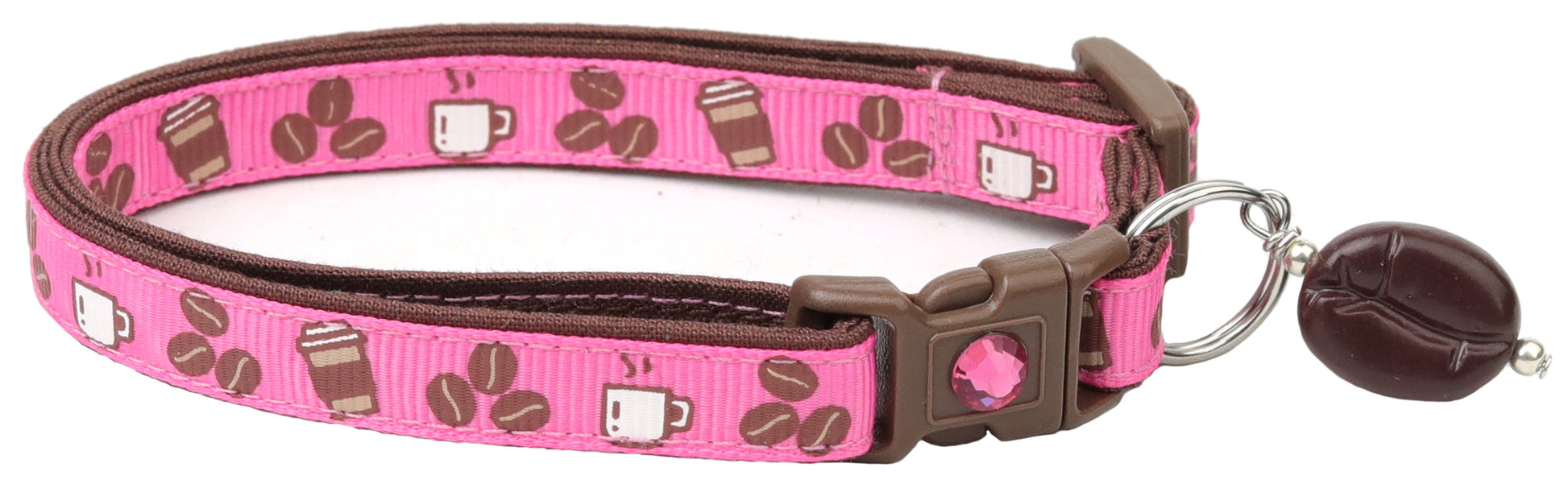 Coffee Beans Breakaway Cat Collar-26