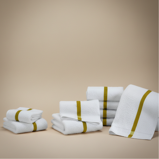Center Stripe Lightweight Towels-10