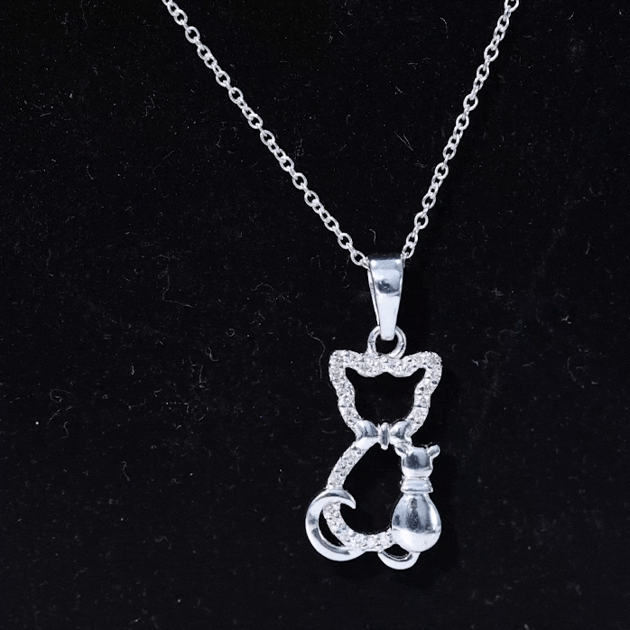 Kitty Cat Necklace, Cat Pendant, Cat Lover Gift, Diamond Necklace, Diamond Pendant, Lab Diamond Necklace, Natural Diamond Necklace, Fine Jewelry, Luxury Jewelry, Sterling Silver Necklace, 10K Gold Necklace, 14K Gold Necklace, 18K Gold Necklace, White Gold Necklace, Yellow Gold Necklace, Pendant Necklace, Cat Jewelry, Animal Jewelry, Women's Jewelry, Unisex Jewelry, Gift For Her, Luxury Gift, Birthday Gift, Anniversary Gift, Valentine's Day Gift, Mother's Day Gift, Fashion Jewelry, Statement Necklace, Cute J