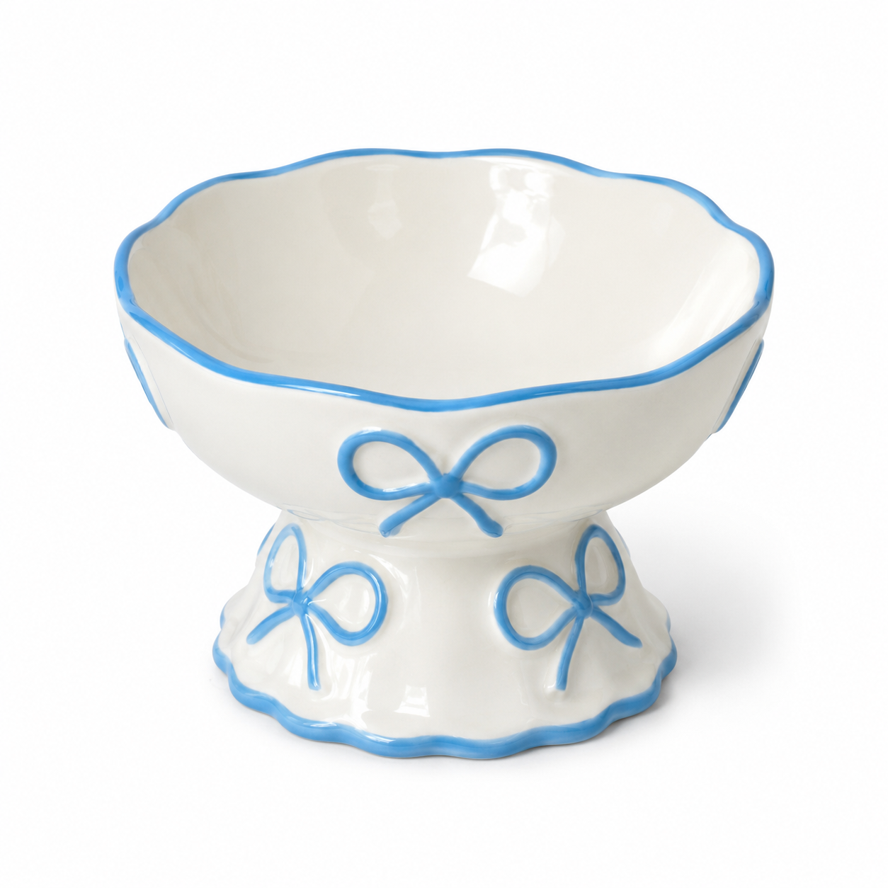 Pet Ceramic Bowl Princess Bow
