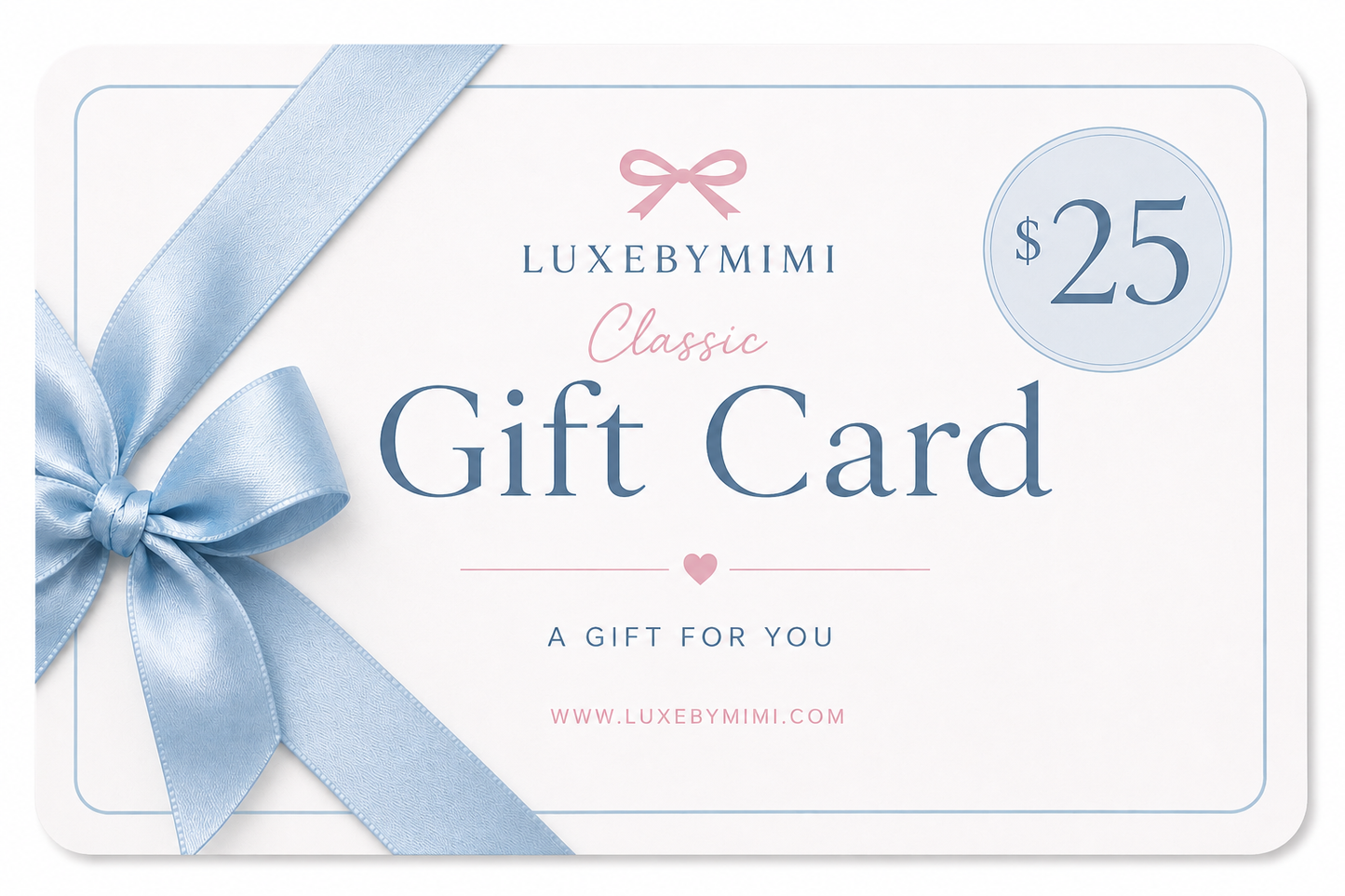 👛 LUXEBYMIMI Luxury Boutique Gift Card - Electronic Delivery
