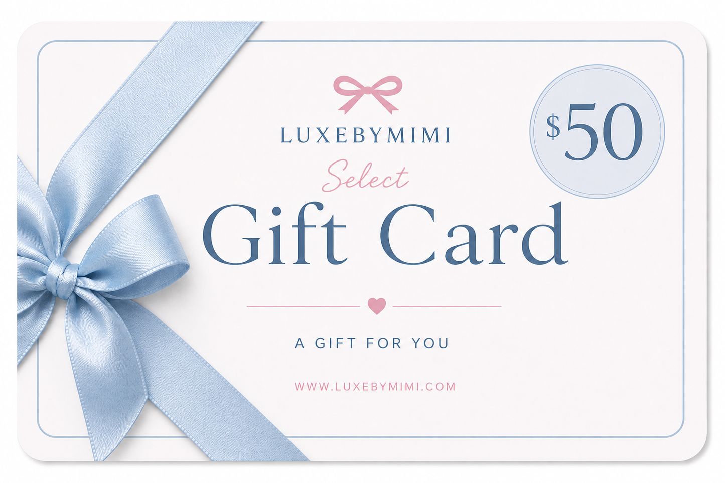 👛 LUXEBYMIMI Luxury Boutique Gift Card - Electronic Delivery