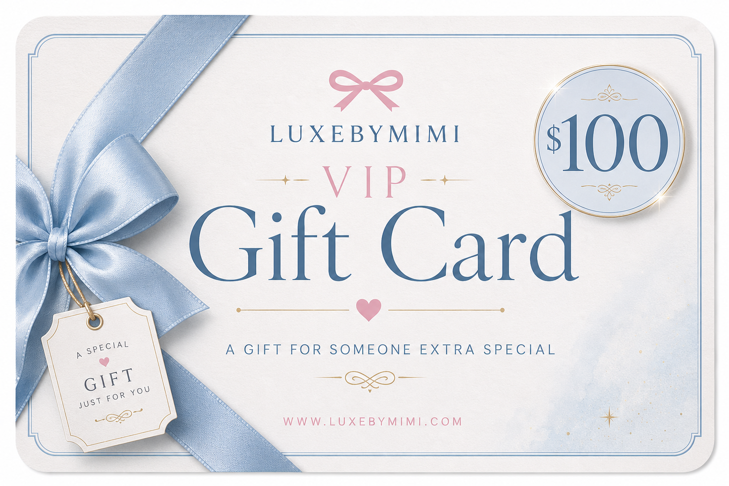 👛 LUXEBYMIMI Luxury Boutique Gift Card - Electronic Delivery