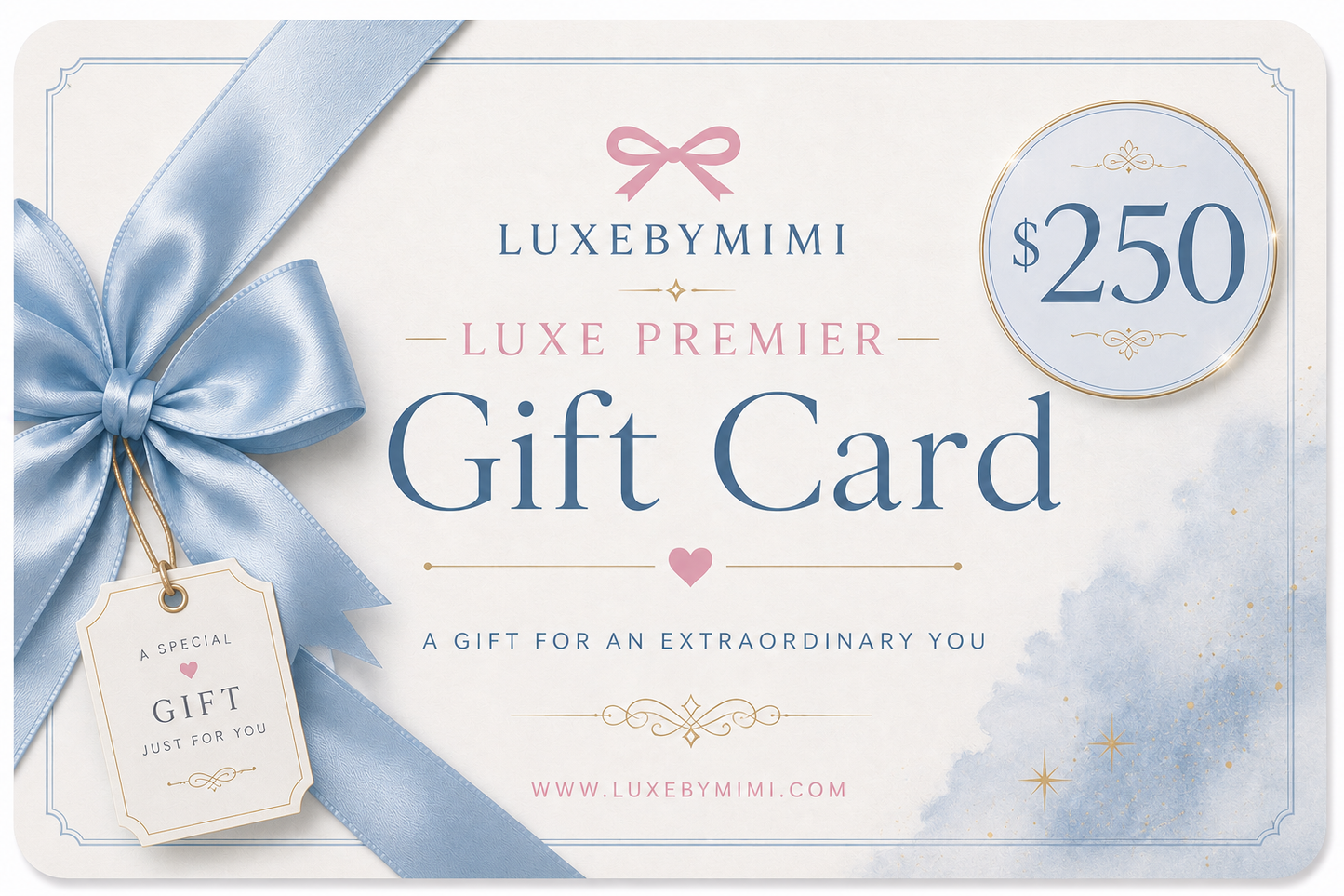 👛 LUXEBYMIMI Luxury Boutique Gift Card - Electronic Delivery