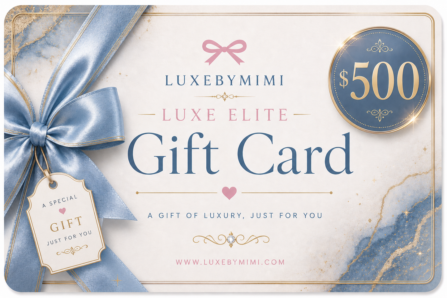 👛 LUXEBYMIMI Luxury Boutique Gift Card - Electronic Delivery