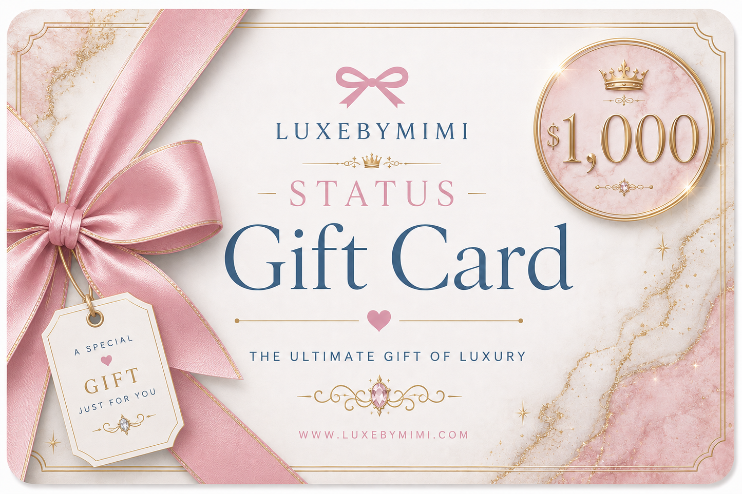 👛 LUXEBYMIMI Luxury Boutique Gift Card - Electronic Delivery