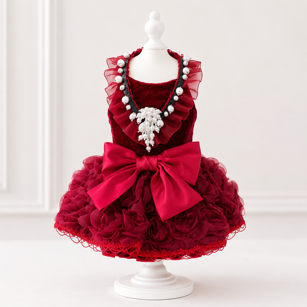 Ruby Rosette Pet Dress