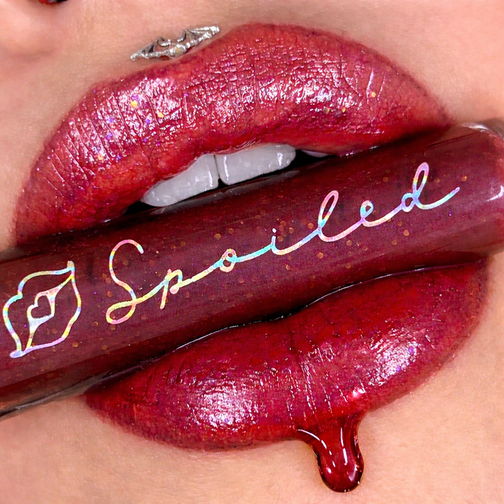 Exposed ✨ Red Glitter Baby Lip Tinting Gloss
