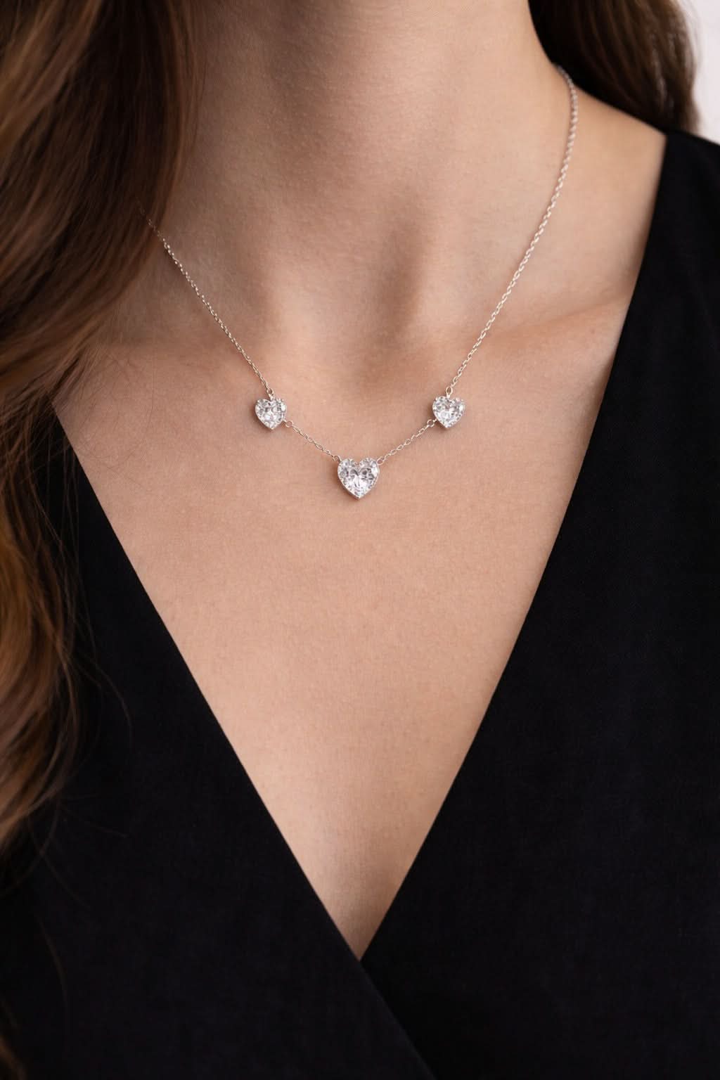 Lavand Flower Diamond Necklace-1