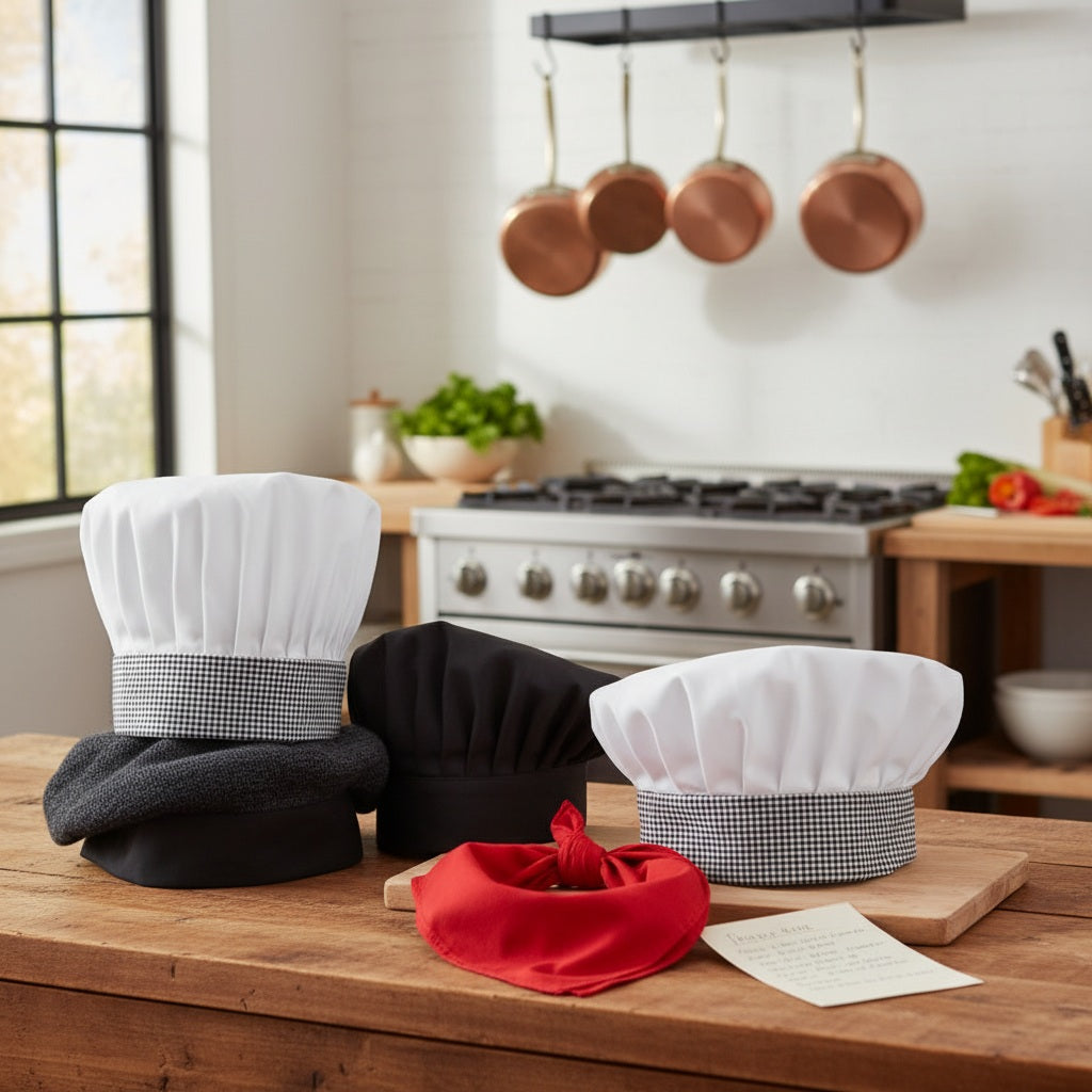 Chef Hats, Scull Cap, Beanie & Neckerchief-0