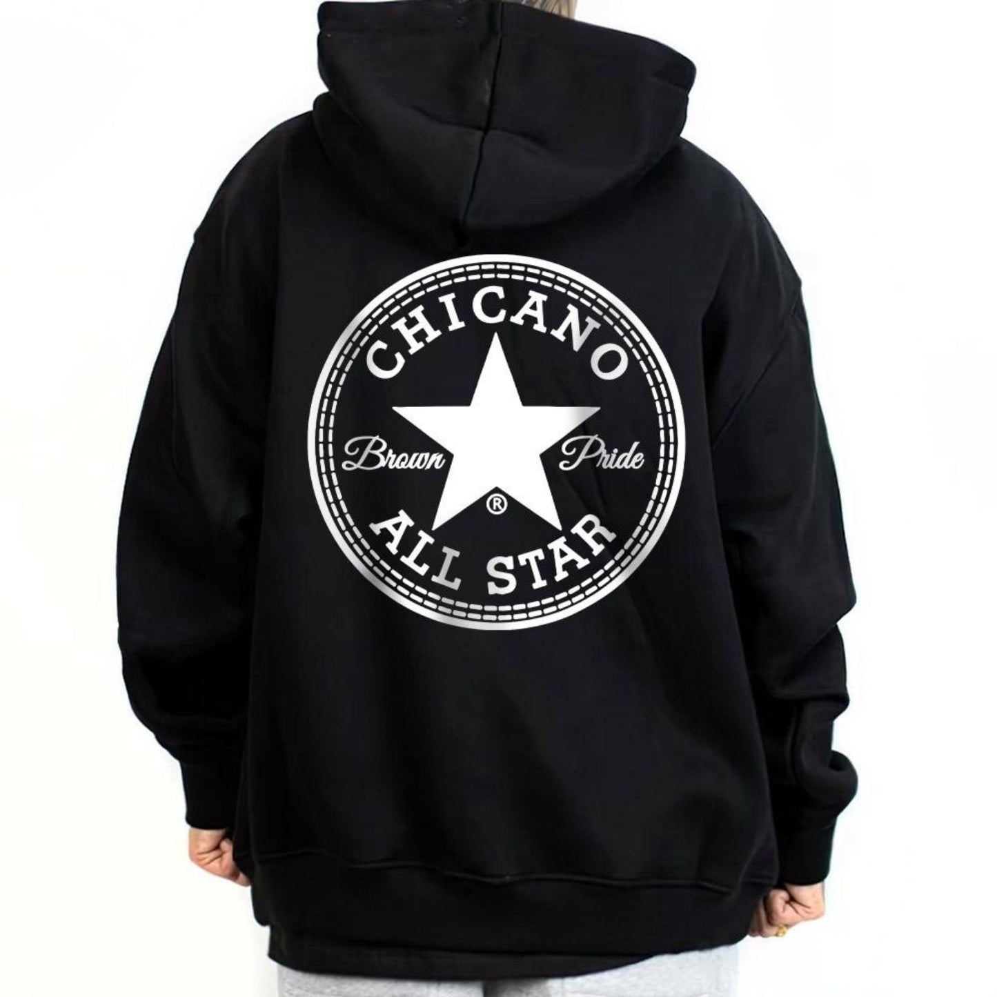 Chicano Brown Pride Hoodie – Mexican Culture & Chicano Style Art Graphic Pullover, Unisex for Men & Women