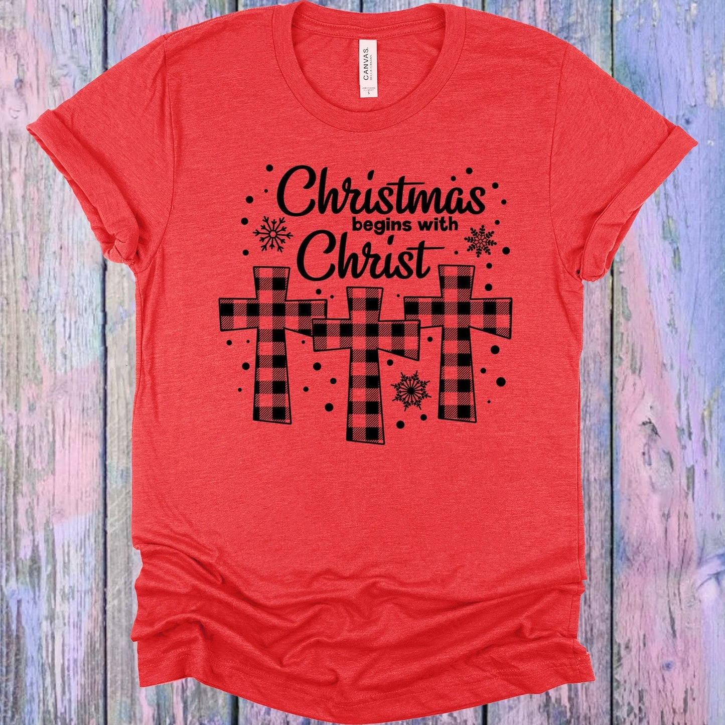 Christmas Begins with Christ Graphic Tee